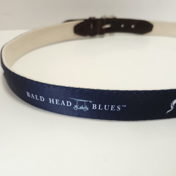 Bald Head Blues Mens Golf Belt Blue - Picture 2 of 8